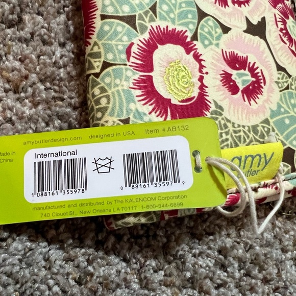 Amy Butler for Kalencom Brenda Clutch w/ Chain Spiced Buds NWT Organic Cotton - Picture 8 of 11